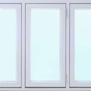 risnedsättning 3-glas aluminiumfönster utåtgående - 3-luft - U-värde 1,1 + Drevband