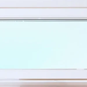 Billig 3-glas överkantshängt aluminiumfönster utåtgående - U-värde 1,1