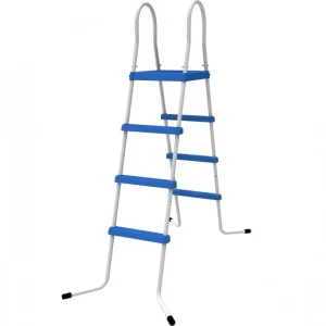 Poolstege 122 cm rostfri Hecht - Pooltillbehör för ovanmarkspool Extra rabatt