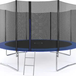 Erbjudande Stor studsmatta 425 cm med säkerhetsnät - UV-beständig