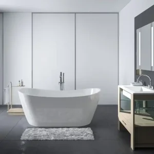 Badkar Vit 170x80x67 cm - Euthenia Rabatt
