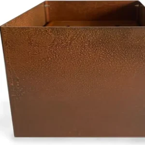 Trygg betalning Corten kruka kvadrat - 40x40x40 cm