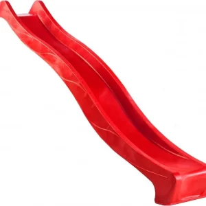 Rutschkana 2,9 m röd för barn utomhus HDPE material Rabatter