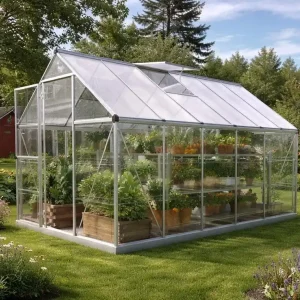 Växthus Harmony 6,6 m² aluminium polykarbonat Gardeney Utförsäljning