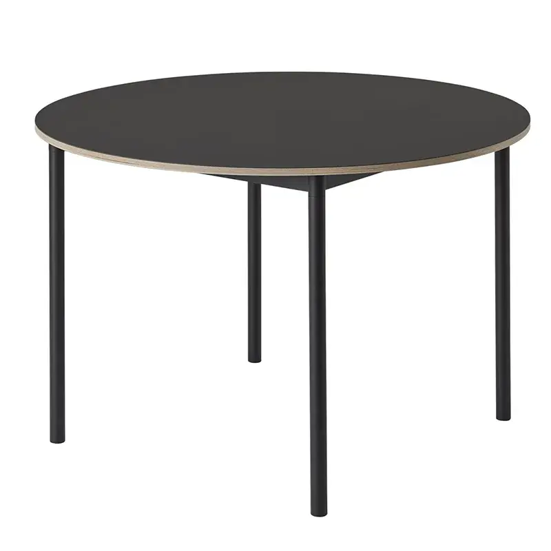 Base matbord110 cm - Black Nanolaminate Plywood Black Begränsad tid