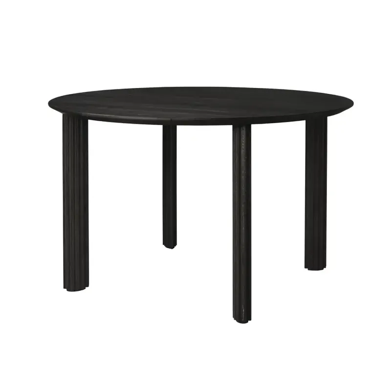 Rabatter Comfort Circle Matbord Ø120 cm Black Oak