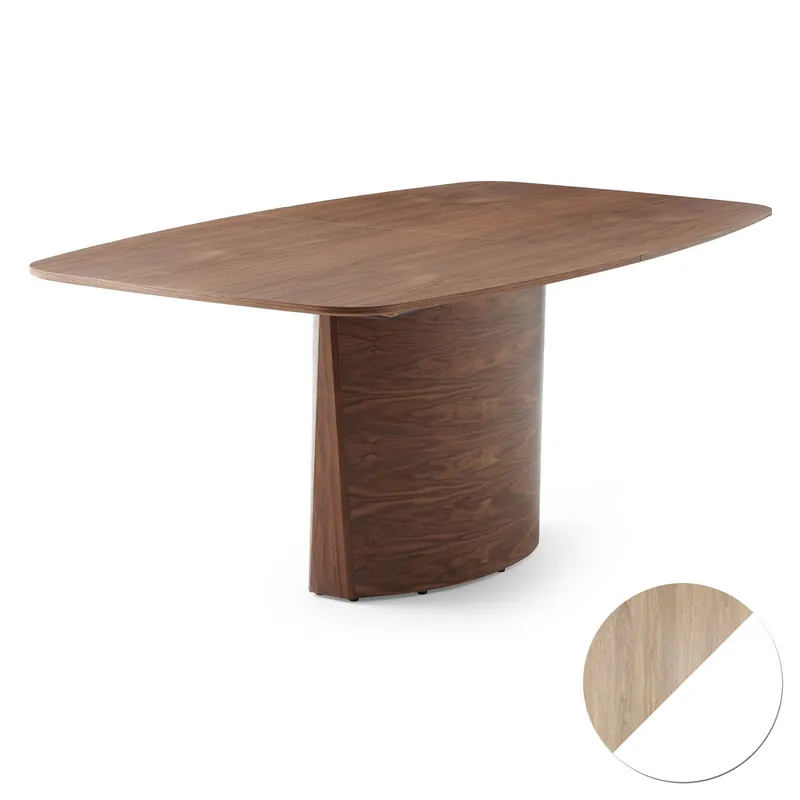 Säker betalning Sm116 Bord Ek Vitolja/Vit Laminat 142-182X102X74Cm