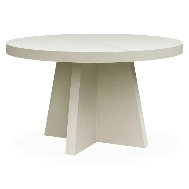Begränsat erbjudande TRENT matbord delbart 130-150x130 cm-Ivory mist