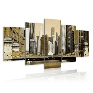 Utförsäljning Tavla New York Vintage 200X100 Beige - Inredning & dekor