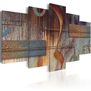 Begränsat antal Tavla Oriental Composition 200X100 Brun|Flerfärgad - Inredning & dekor