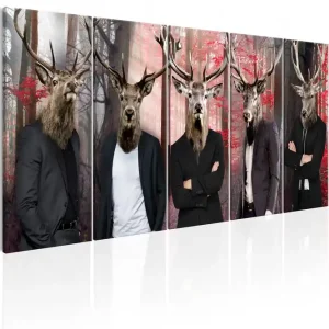 Utförsäljning Tavla People In Masks 225x90 - Inredning & dekor