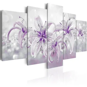 Bästa pris Tavla Purple Graces 200X100 Lila|Vit - Inredning & dekor