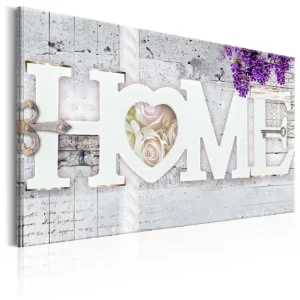 Trygg betalning Tavla Secret Of Happiness 90X60 Vit - Inredning & dekor