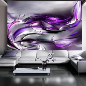 Begränsad tid Fototapet Purple Swirls 300x210 - Inredning & dekor
