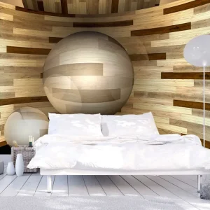 Begränsad tid FOTOTAPET Wooden Orbit 300x210 - Inredning & dekor