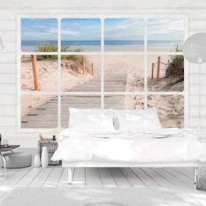 Trygg betalning FOTOTAPET Window & Beach 300x210 - Inredning & dekor