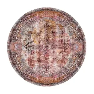 Artloop Matta 150 cm Rund Multifärgad - Textil & mattor Trygg betalning