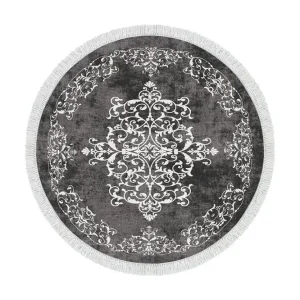 Alanur Home Matta 180 cm Rund Grå/Vit - Textil & mattor Köp online