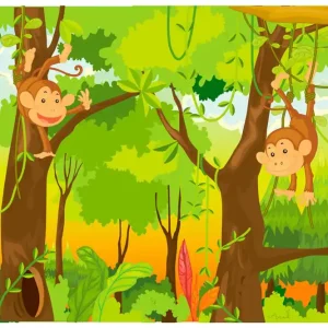 Begränsad tid FOTOTAPET Jungle Monkeys 300x231 - Inredning & dekor