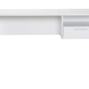 Irbene Skrivbord 120 cm med Förvaring Hyllor + Låsbar Låda Vit - Möbler Säker betalning