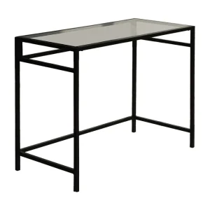 Sabani Skrivbord 100 cm Glas/Rökfärgad/Svart - Möbler Beställ idag