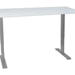 Ergosum 2 Skrivbord 160 cm Höj-och Sänkbar Vit/Grå - Möbler Fri frakt