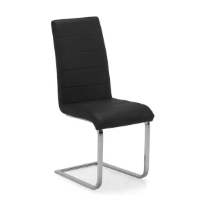 Snabb leverans Concept 55 Cibus Matstol Konstläder Svart / Krom - Möbler