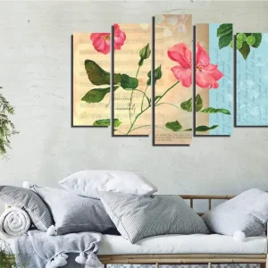 Dekorativ Canvastavla 5-Delar 70x20 cm Flerfärgad - Inredning Beställ idag