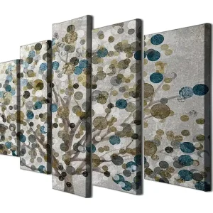 risnedsättning Decorative Canvas Painting (5 Pieces) 70x20 - Inredning