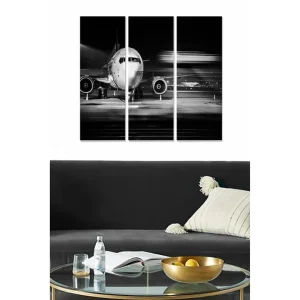 Canvastavla Transportation 3-pack Flerfärgad 20x50 cm - Inredning Rabatt