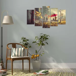 Köp online Decorative MDF Painting (5 Pieces) 20x60 - Inredning
