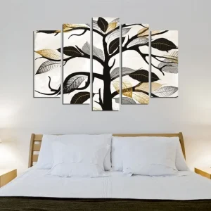 Dekorativ Canvastavla 5-Delar 70x20 cm Flerfärgad - Inredning Reapris