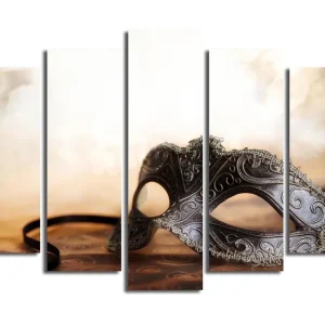 Canvastavla 5-pack Flerfärgad 19x60 cm - Inredning Expressleverans