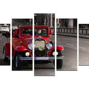 Canvastavla Vehicles 5-pack Flerfärgad 20x60 cm - Inredning Reapris