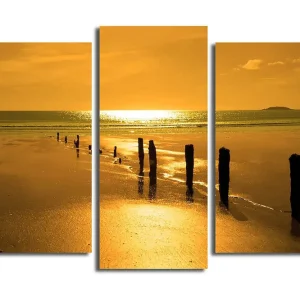 Nyhet Canvastavla Music 3-pack Flerfärgad 20x39 cm - Inredning
