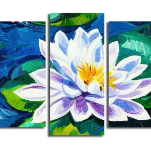 Canvastavla 3-pack Flerfärgad 20x39 cm - Inredning I lager