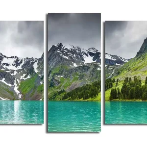 Canvastavla 3-pack Flerfärgad 20x39 cm - Inredning Snabb frakt