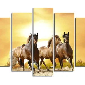 Canvastavla 5-pack Flerfärgad 19x60 cm - Inredning Beställ nu