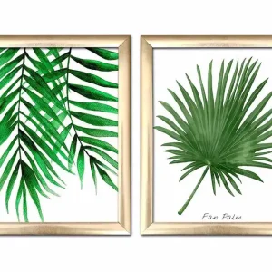 Tavla Floral med Ram 2-pack Flerfärgad 23,5x28,5 cm - Inredning Reapris