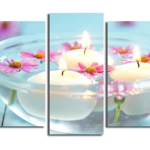 Canvastavla 3-pack Flerfärgad 20x39 cm - Inredning Säker betalning