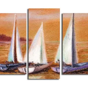 Canvastavla 3-pack Flerfärgad 20x39 cm - Inredning Endast idag
