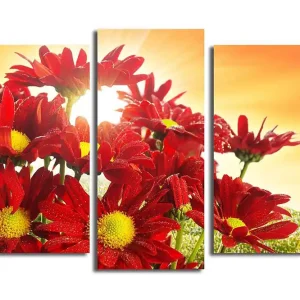 Rabatt Canvastavla 3-pack Flerfärgad 20x39 cm - Inredning