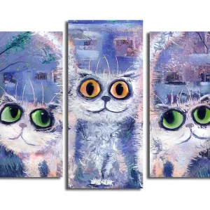 Säker betalning Canvastavla Kitchen 3-pack Flerfärgad 20x39 cm - Inredning