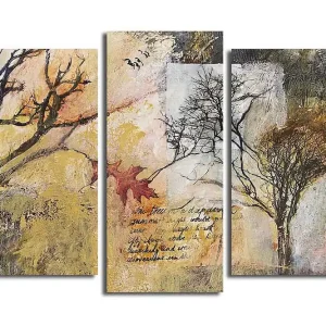 Extra rabatt Canvastavla 3-pack Flerfärgad 20x39 cm - Inredning