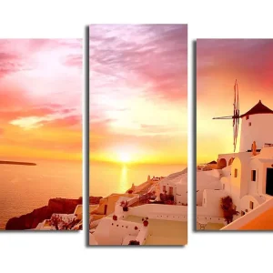 Canvastavla 3-pack Flerfärgad 20x39 cm - Inredning Fri frakt