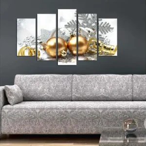 Dekorativ MDF-målning 5-Delar 20x60 cm Flerfärgad - Inredning Begränsat erbjudande