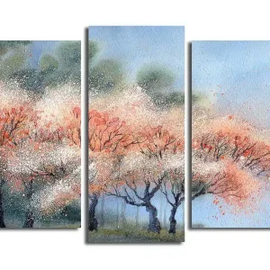 Canvastavla Scenic 3-pack Flerfärgad 20x39 cm - Inredning Bästa pris