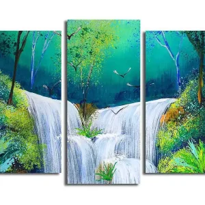 Canvastavla Scenic 3-pack Flerfärgad 20x39 cm - Inredning Snabb frakt