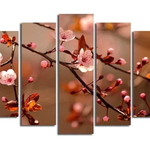 Canvastavla 5-pack Flerfärgad 19x60 cm - Inredning Erbjudandepris
