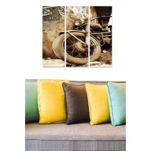 Rabatter Canvastavla Transportation 3-pack Flerfärgad 20x50 cm - Inredning
